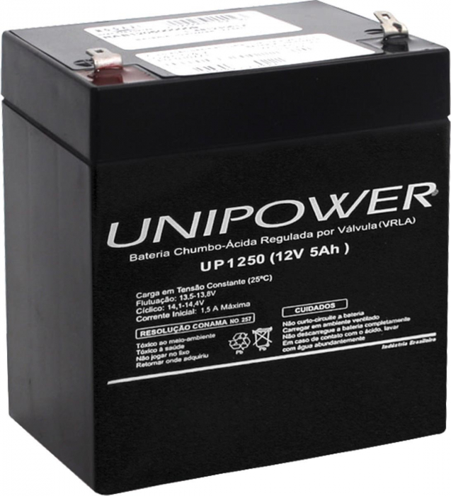 BATERIA 12V 5,0AH - UNIPOWER