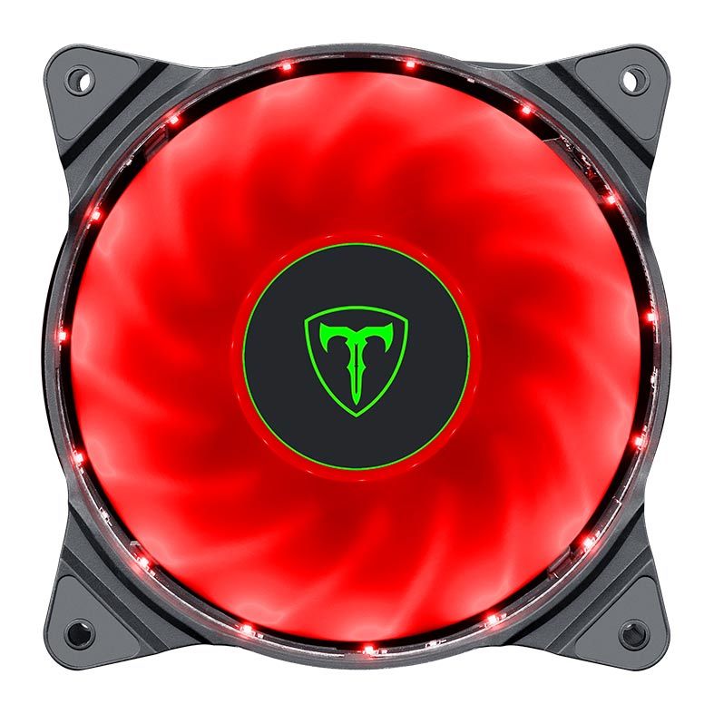 COOLER FAN 120X25MM T-DAGGER LED VERMELHO T-TGF300-R