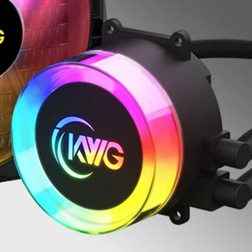 WATERCOOLER PARA PROCESSADOR KWG CRATER E1-120r 120MM RGB AMD/INTEL