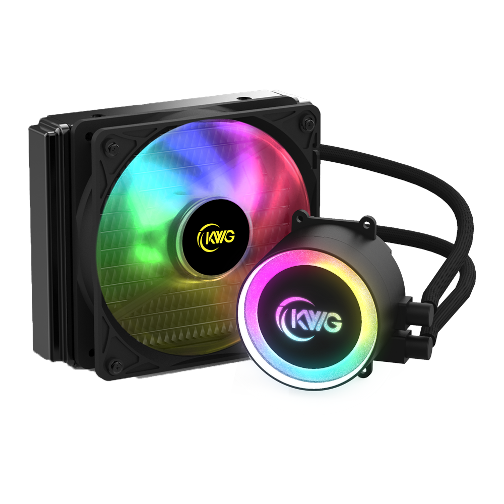 WATERCOOLER PARA PROCESSADOR KWG CRATER E1-120r 120MM RGB AMD/INTEL