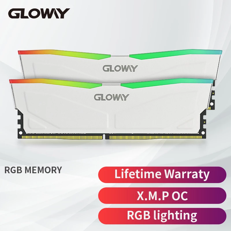 Memoria Gloway Dual RAM DDR4 2x8GB (16Gb) 3200MHz PC4-25600 CL-18-22-22-42 1.35V - RGB