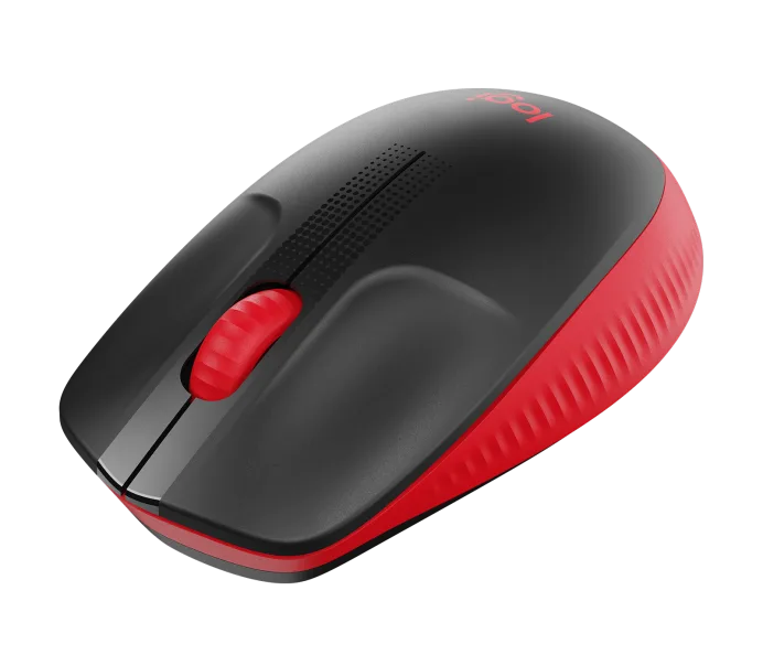 Logitech M190 Full-Size Wireless Mouse - Vermelho