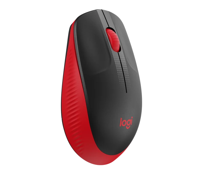 Logitech M190 Full-Size Wireless Mouse - Vermelho