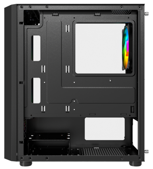 GABINETE LIKETEC GAMER DARK REVOLUTION RGB (3X FAN RGB / LATERAL VIDRO / M-ATX / MESH / PSUCOVER)