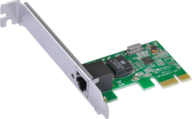 Placa De Rede 10/100/1000 Pci-e Prv1000e Com Suporte Low Profile