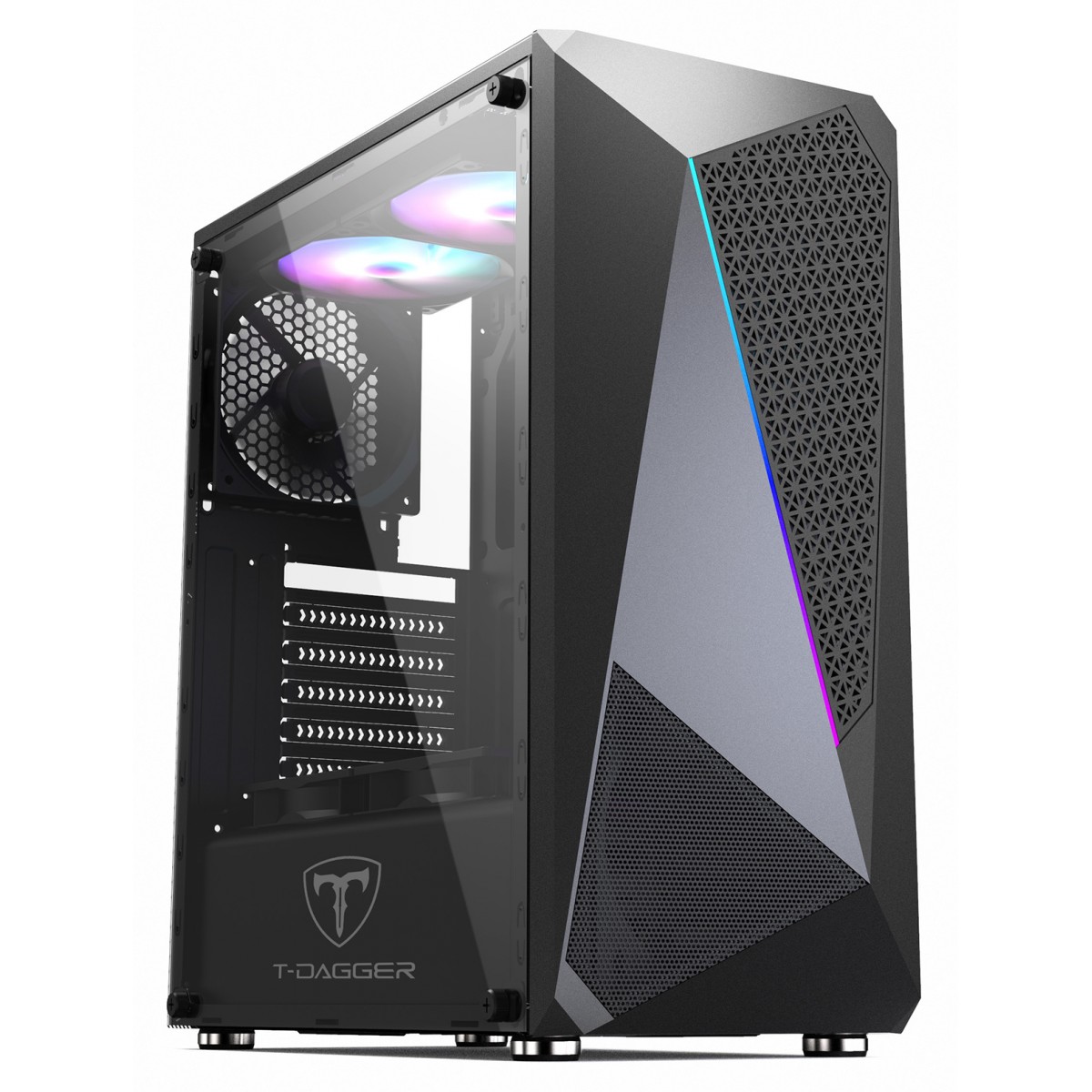 GABINETE GAMER TGC-G25B PTO- T-DAGGER