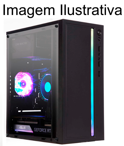 GABINETE LIKETEC CRAFT RGB (SEM FAN / M-ATX/ LATERAL TRANSPARENTE / FITA LED )