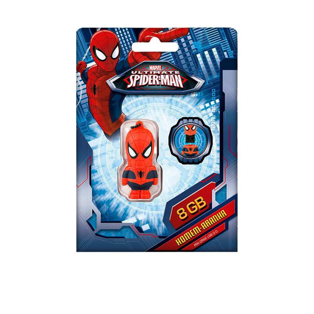 PEN DRIVE 8GB HOMEM ARANHA- MULTILASER